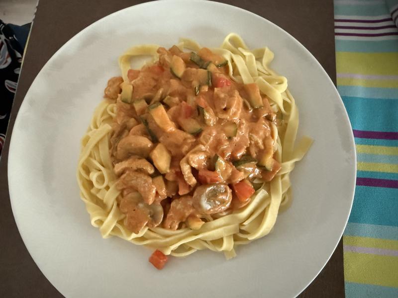 Tagliatelle stroganoff